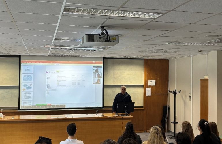 Presentation of the project XrInVET in the kickoff lesson of Postgraduate program